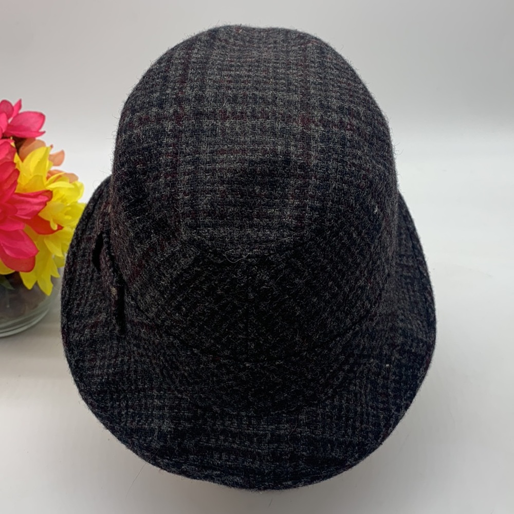 Resistol Vintage tweed Fedora Hat with Feather. HT3054 - Picture 4 of 12